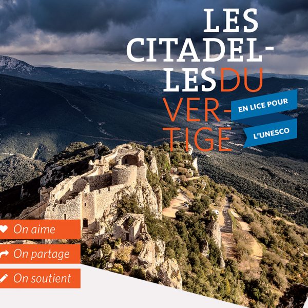 Flyer soutenir la candidature des citadelles du vertige au patrimoine mondial de l'Unesco