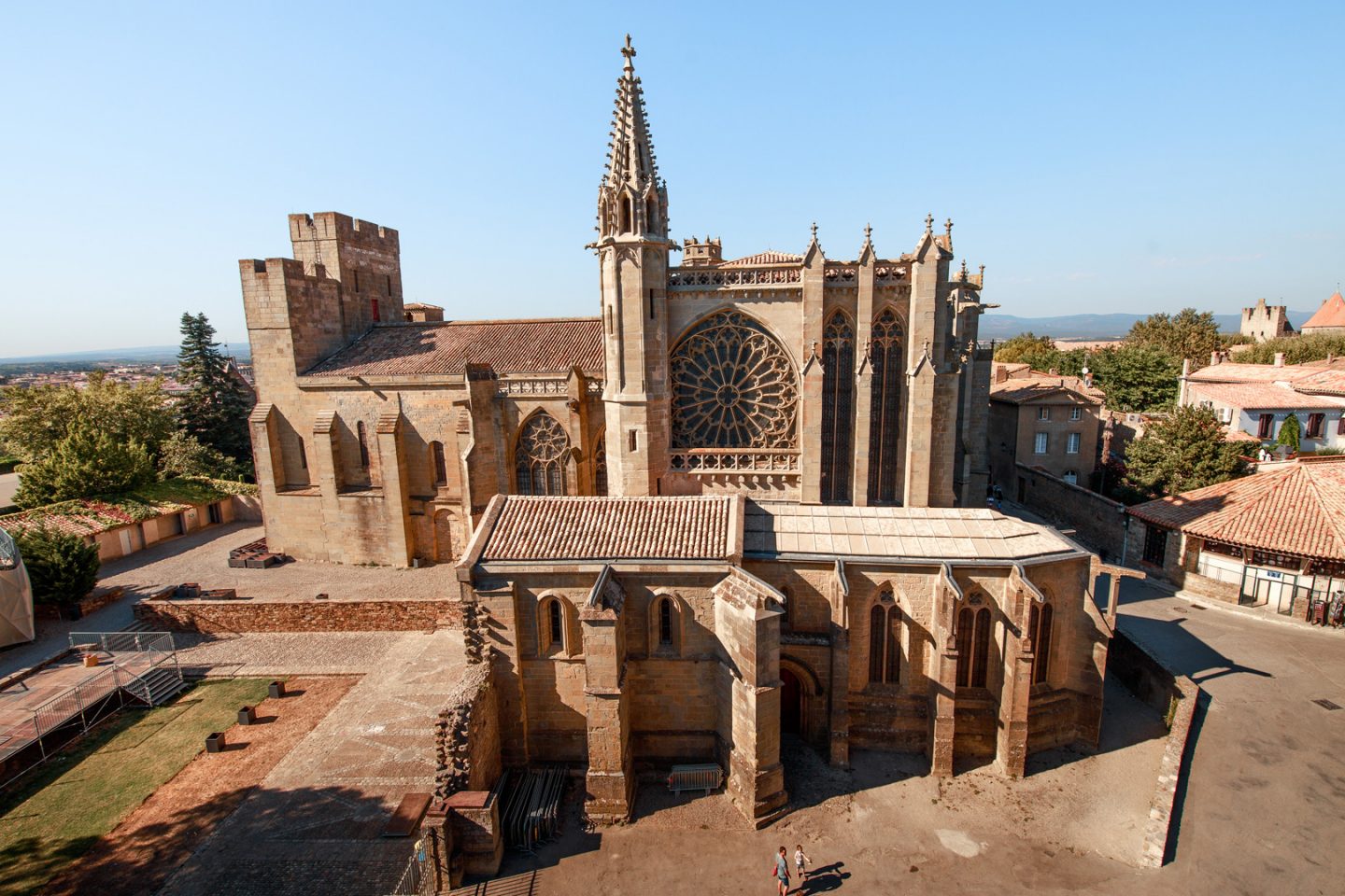 Basilique Saint-Nazaire dans la cité médiévale de Carcassonne