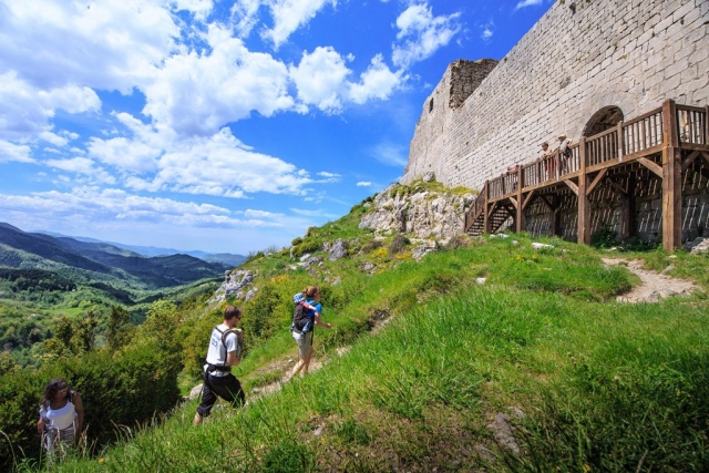 La montée au château de Montségur