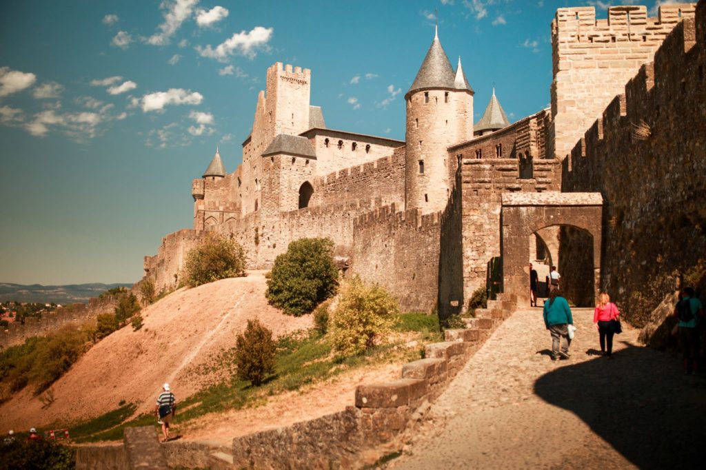 Photo de la Cité de Carcassonne prise en été